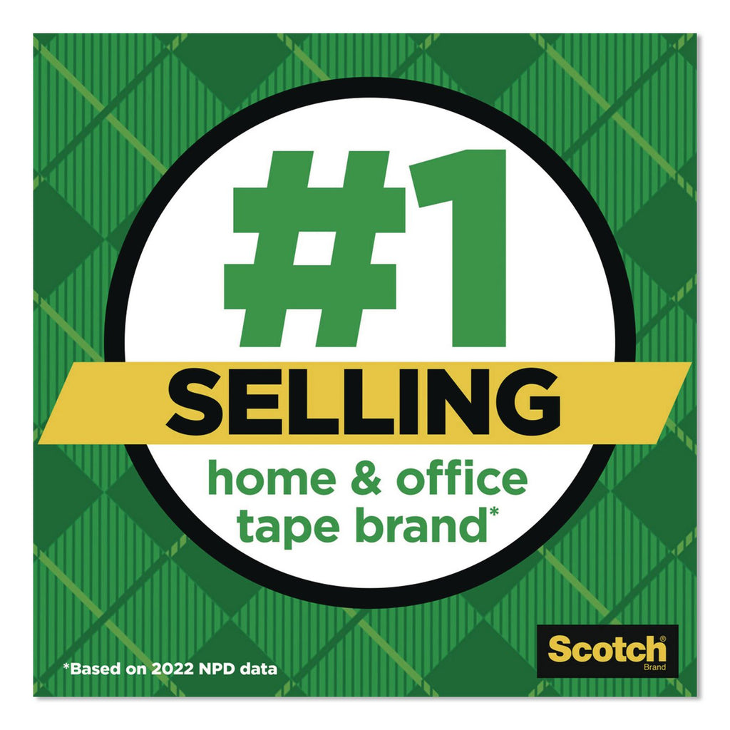Scotch Magic Tape - 36 yd Length x 0.50" Width - 1" Core - Split Resistant, Tear Resistant - For Mending, Splicing - 12 / Pack - Matte - Clear