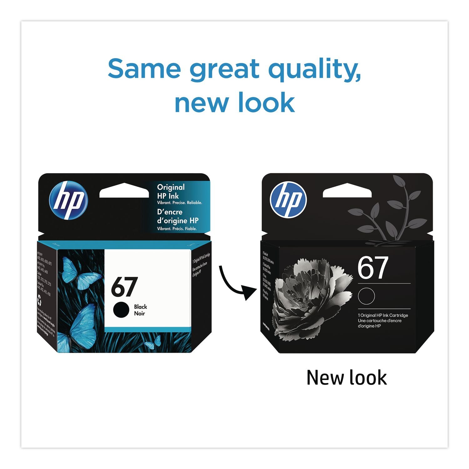 HP 67 Original Standard Yield Inkjet Ink Cartridge - Black - 1 Each - 120 Pages
