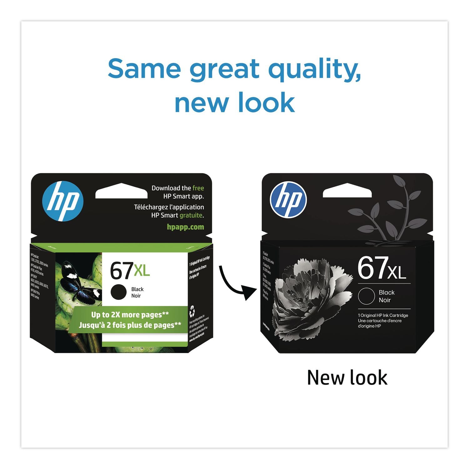 HP 67XL Original High Yield Inkjet Ink Cartridge - Black - 1 Each - 240 Pages