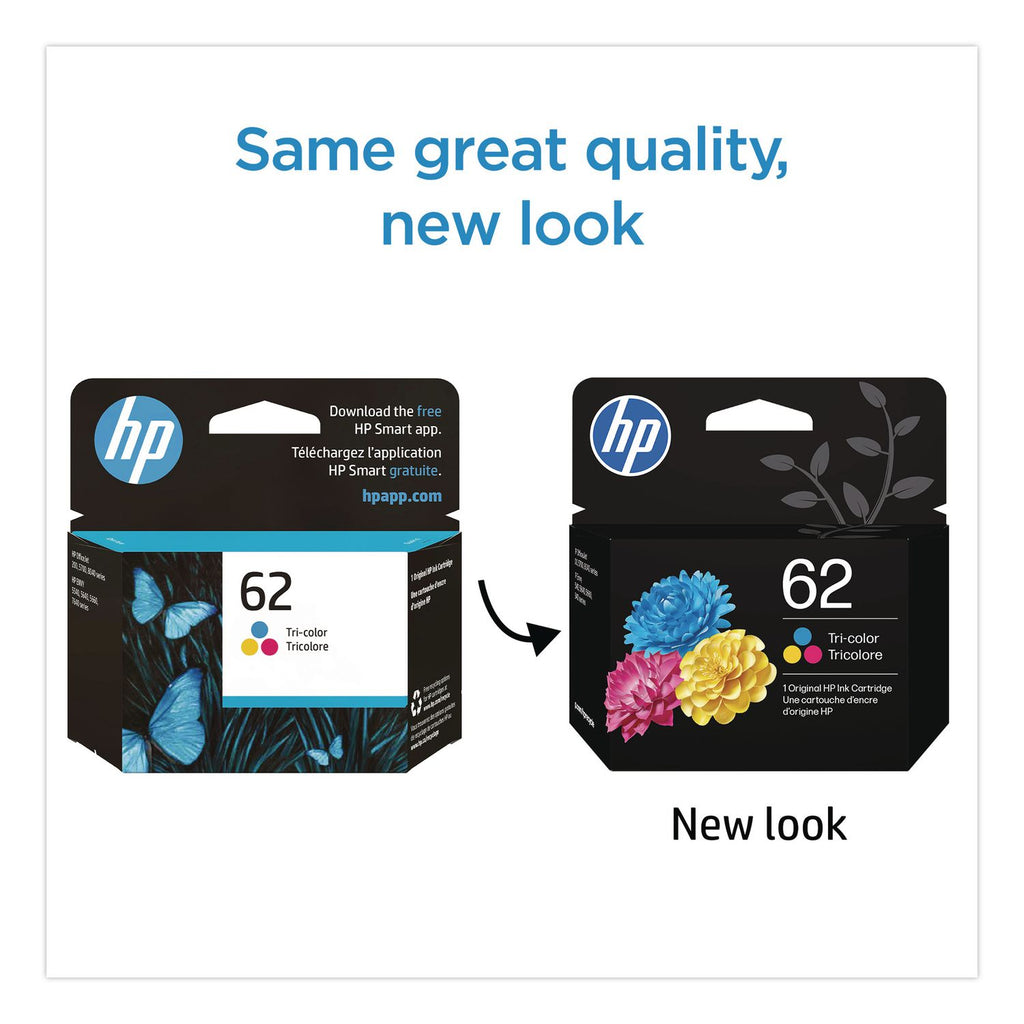 HP 62, (C2P06AN) Tri-Color Original Ink Cartridge