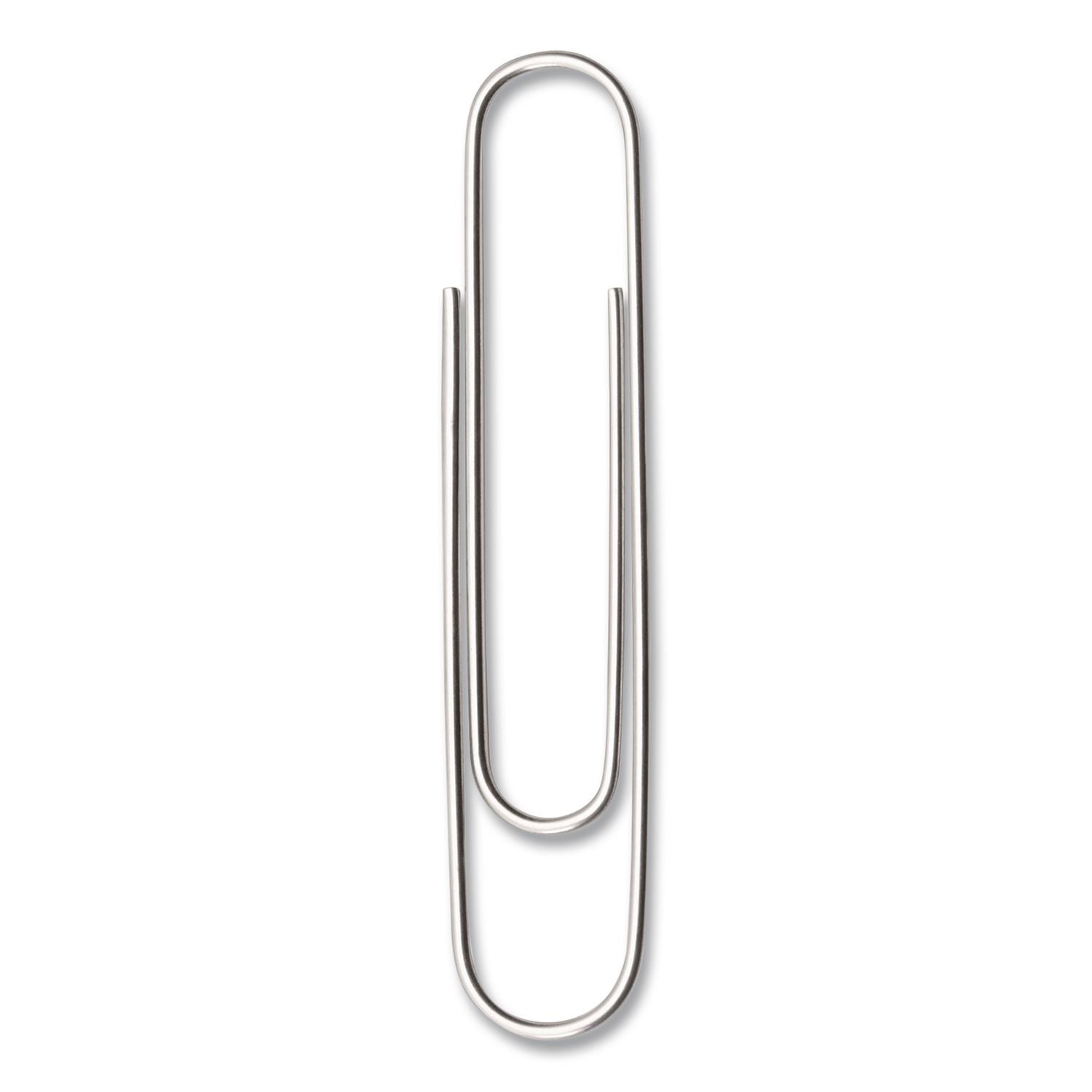 Recycled Paper Clips, Jumbo, Smooth, Silver, 100 Clips/Box, 10 Boxes/Pack