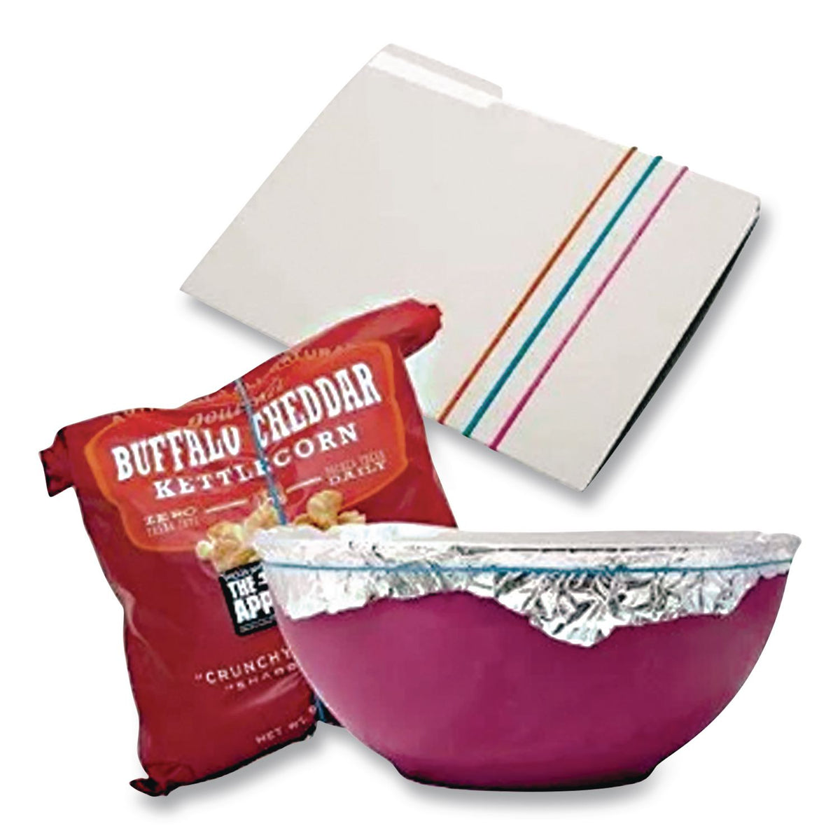 Brites File Bands - Size: #117B - 7" Length x 0.1" Width - Reusable, Elastic, Stretchable, Latex-free, Freezer Safe, Microwave Safe, Durable - 50 / Pack - Pink, Blue, Orange