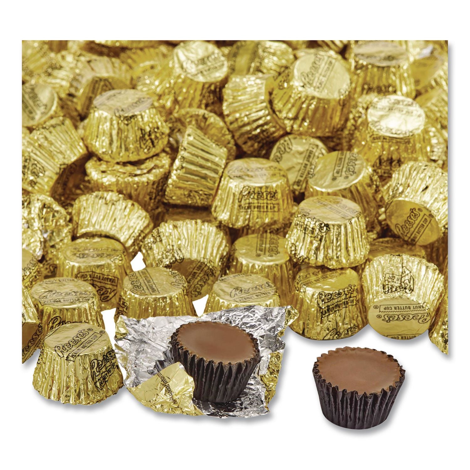 Peanut Butter Cups Miniatures Bulk Pack, Milk Chocolate, 66.7 oz Bag, Ships in 1-3 Business Days