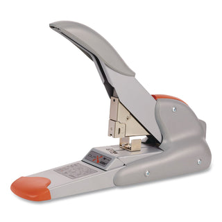 Rapid DUAX Heavy Duty Stapler - 170 Sheets Capacity - 400 Staple Capacity - Flat Clinch Stapling - Silver, Orange