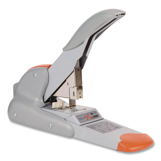 Rapid DUAX Heavy Duty Stapler - 170 Sheets Capacity - 400 Staple Capacity - Flat Clinch Stapling - Silver, Orange