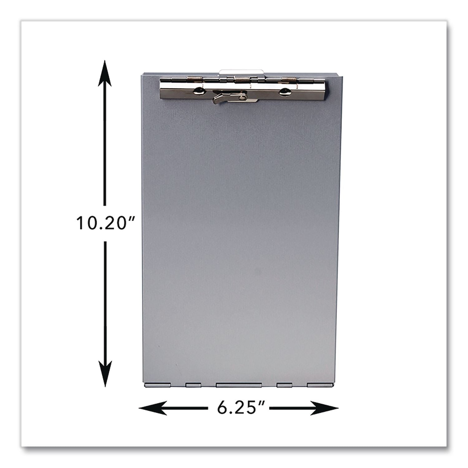Saunders Recycled Aluminum Redi-Rite Clipboard - Top Opening - 6" x 9" - Aluminum - Silver - 1 Each