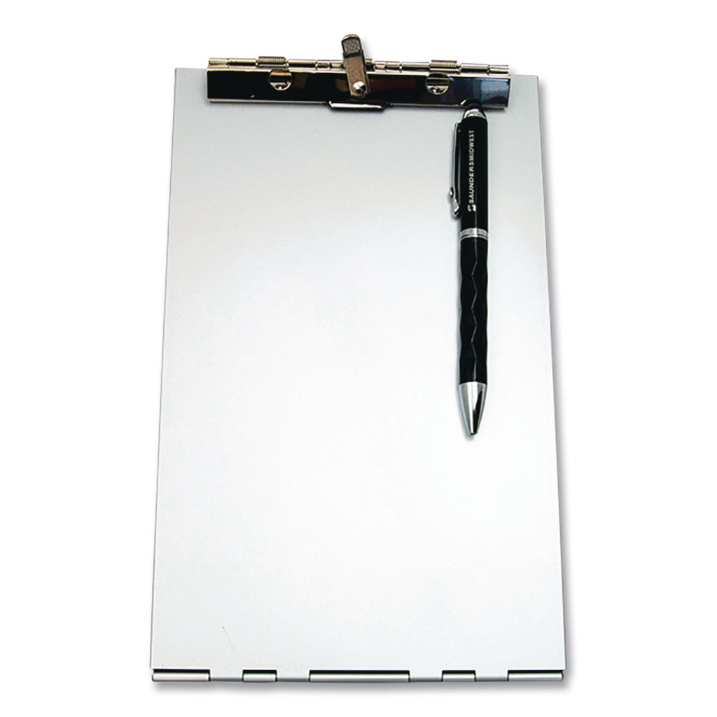 Saunders Recycled Aluminum Redi-Rite Clipboard - Top Opening - 6" x 9" - Aluminum - Silver - 1 Each