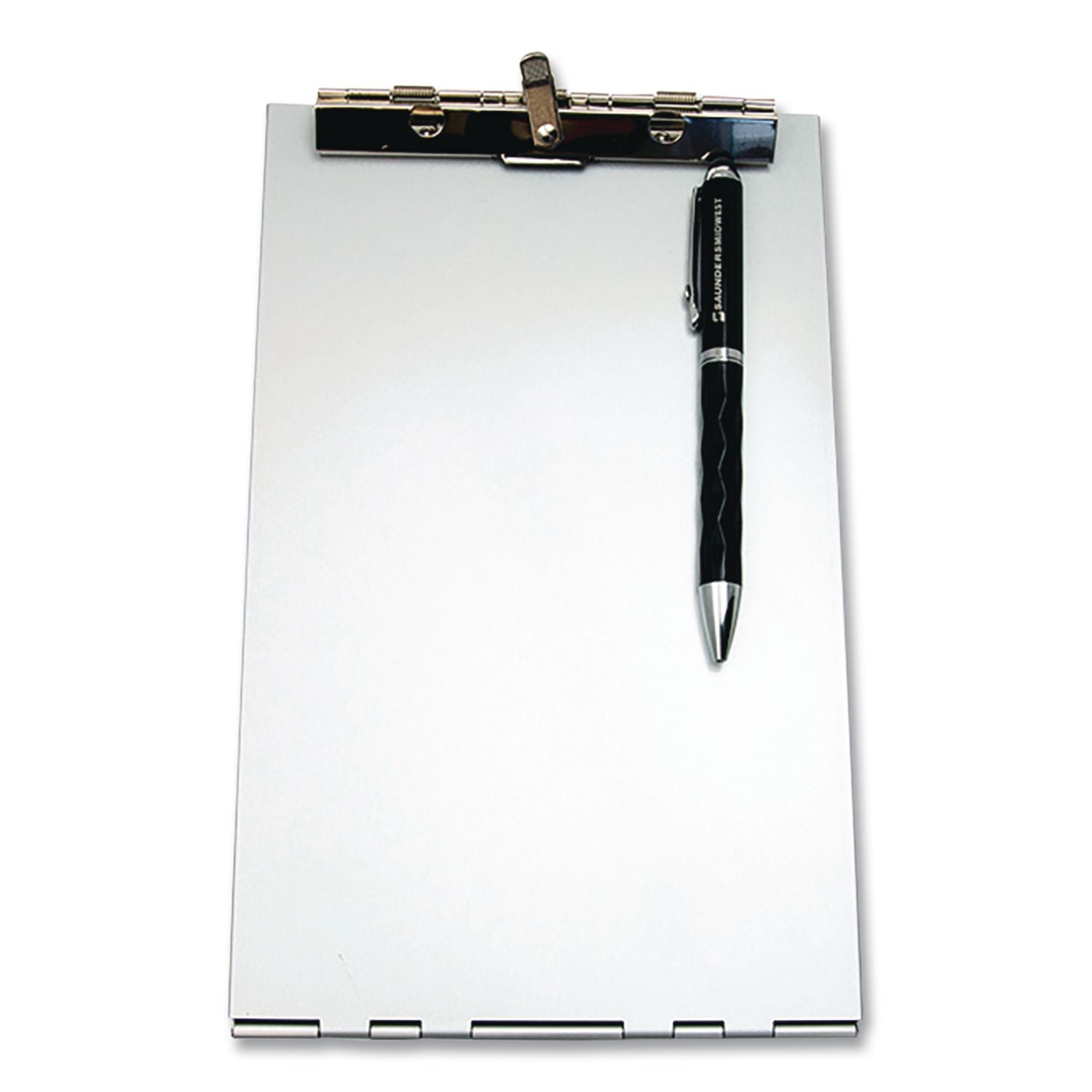 Saunders Recycled Aluminum Redi-Rite Clipboard - Top Opening - 6" x 9" - Aluminum - Silver - 1 Each