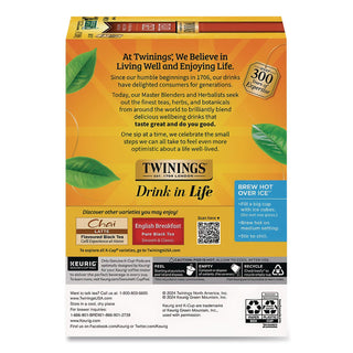 Tea K-Cups, Earl Grey, 0.11 oz K-Cups, 24/Box
