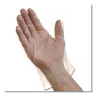 EconoFit Plus Powder-Free Polyethylene Gloves, Medium, Clear, 200/Pack, 10 Packs/Carton