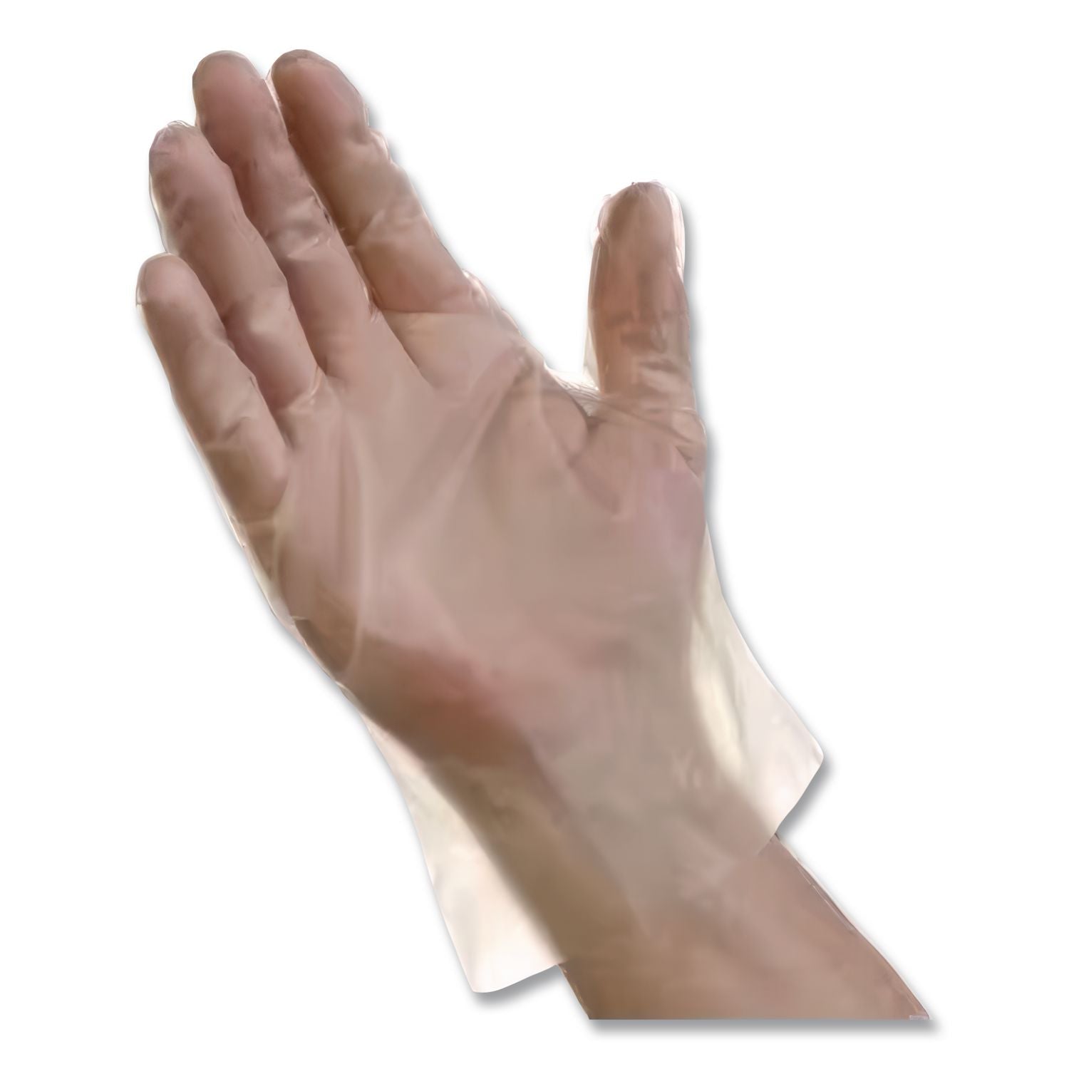 EconoFit Plus Powder-Free Polyethylene Gloves, Small, Clear, 200/Pack, 10 Packs/Carton