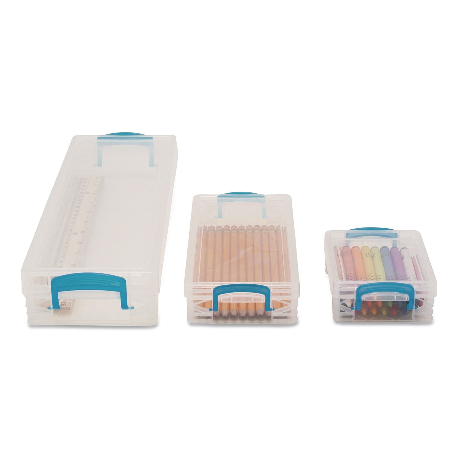 Advantus Super Stacker School Kit - Snap-tight Closure - Heavy Duty - Stackable - Plastic - Transparent - For Pen/Pencil, Marker, Crayon, Ruler, Office, School, Home, Paper Clip, Rubber Band, Craft Supplies, Storage, ... - 1 Each