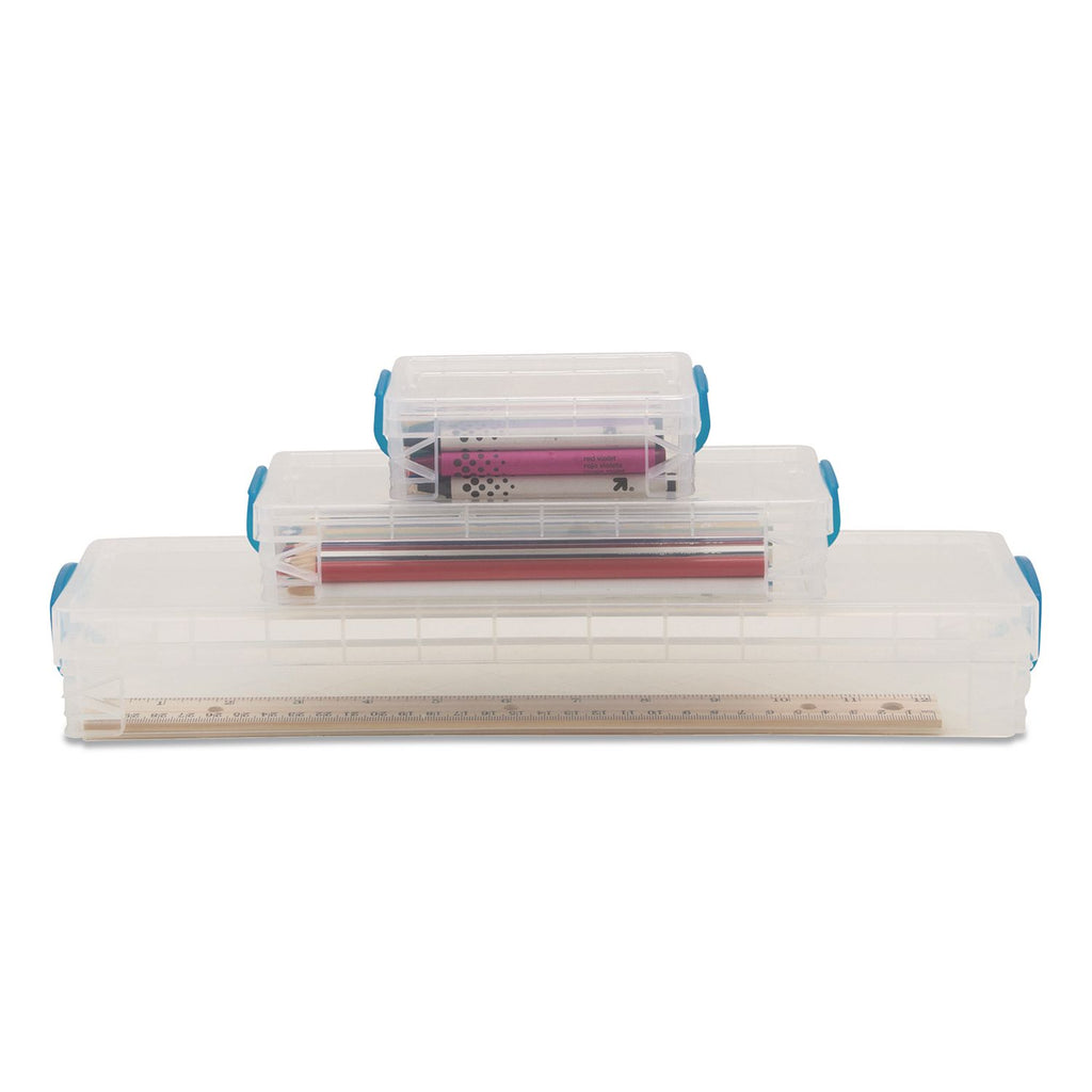 Advantus Super Stacker School Kit - Snap-tight Closure - Heavy Duty - Stackable - Plastic - Transparent - For Pen/Pencil, Marker, Crayon, Ruler, Office, School, Home, Paper Clip, Rubber Band, Craft Supplies, Storage, ... - 1 Each