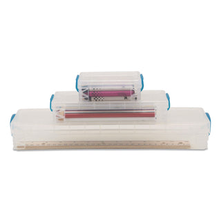 Advantus Super Stacker School Kit - Snap-tight Closure - Heavy Duty - Stackable - Plastic - Transparent - For Pen/Pencil, Marker, Crayon, Ruler, Office, School, Home, Paper Clip, Rubber Band, Craft Supplies, Storage, ... - 1 Each