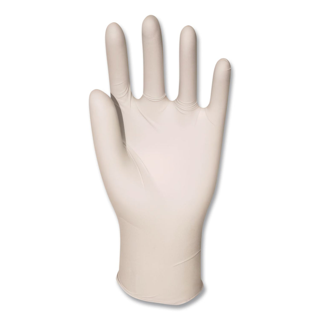 L5201 Series Powder-Free Latex Gloves, 4 mil, Large, Cream, 100/Box