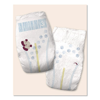 Premium Jumbo Diapers, Size 3, 16 lbs to 28 lbs, 144/Carton