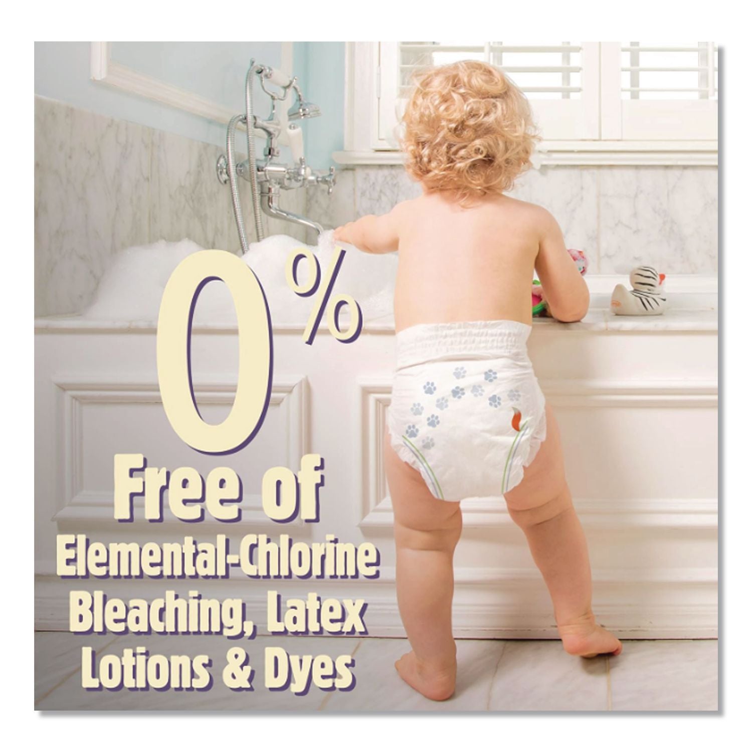 Premium Jumbo Diapers, Size 3, 16 lbs to 28 lbs, 144/Carton