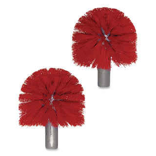 Ergo Toilet Bowl Brush with Nylon Bristle Head, Handle and 2 Heads
