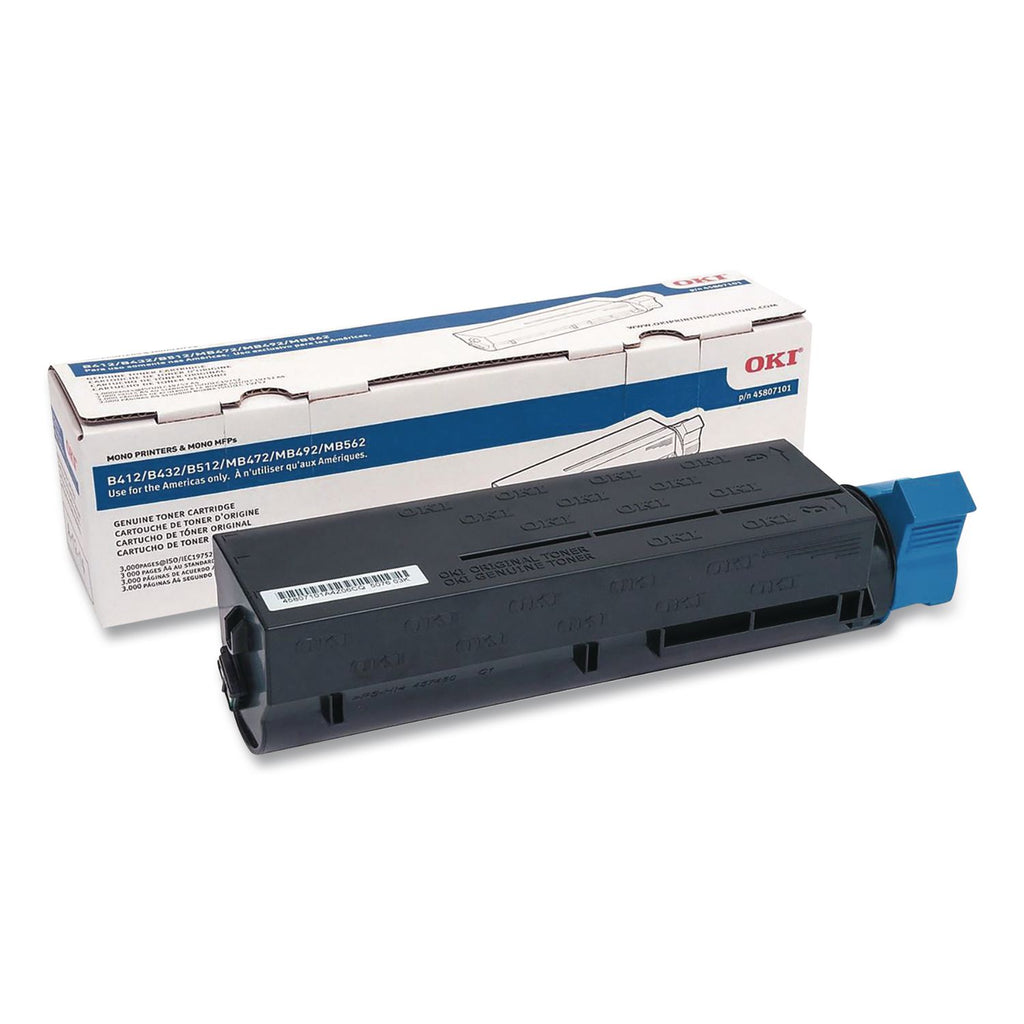 Oki Original Toner Cartridge - LED - 3000 Pages - Black - 1 Each