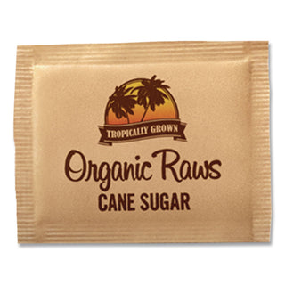 Raw Turbinado Sugar Packets, 0.16 oz Packet, 200 Packets/Box