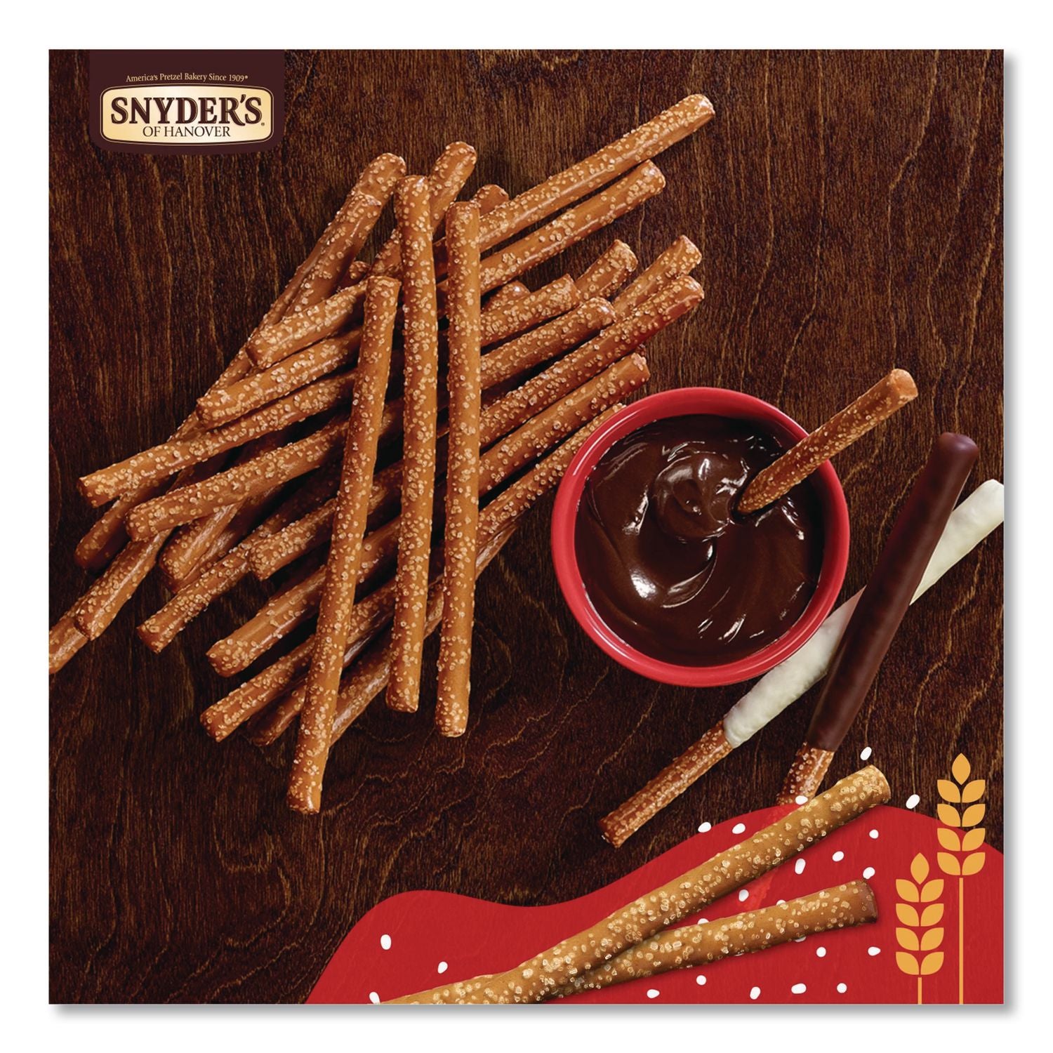 Old Fashioned Pretzel Rods, Salted, 27 oz Barrel