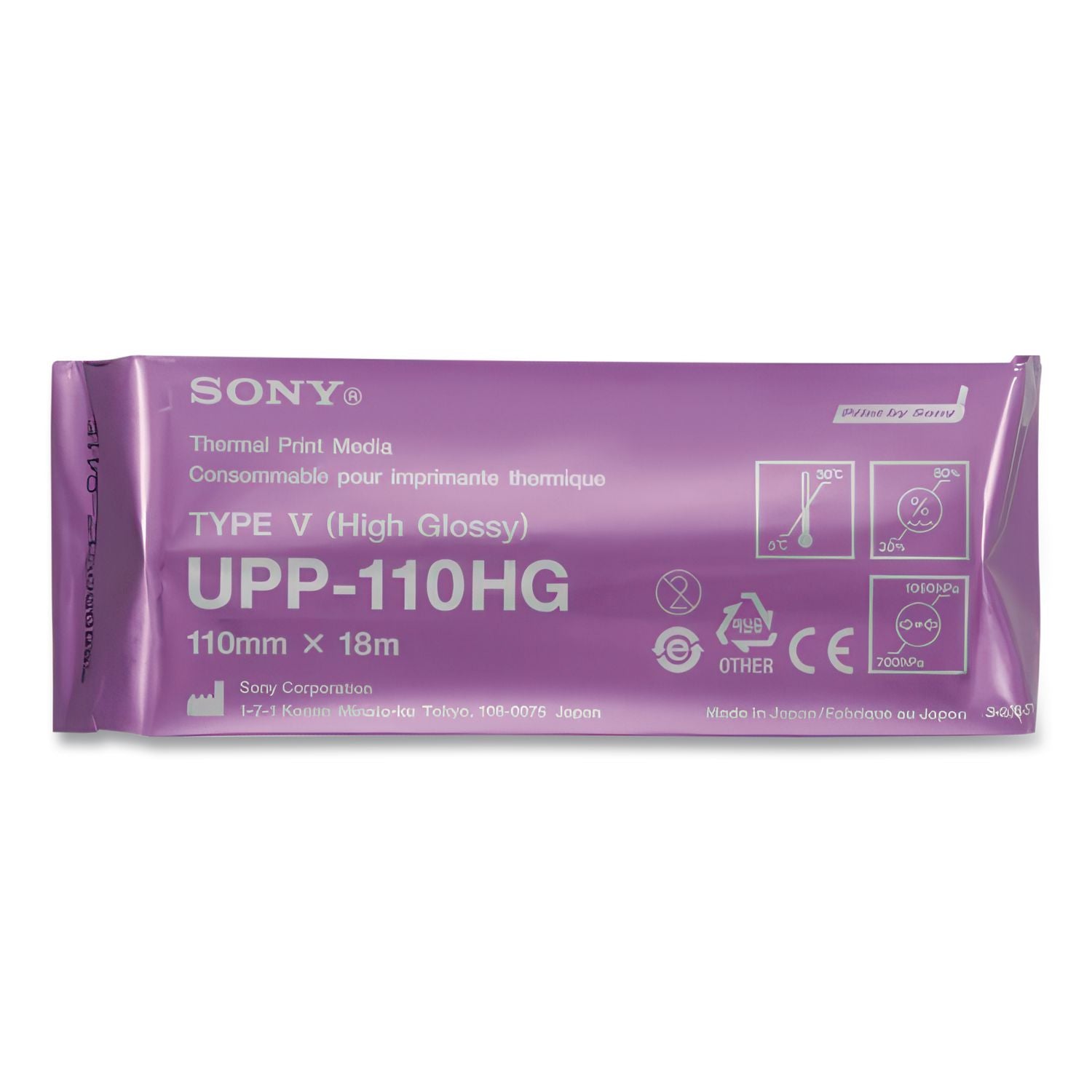 High-Resolution Thermal Paper Roll, 4.33" x 59.06 ft, White, 10/Box