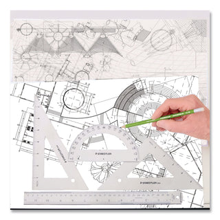 College Combination Set, Plastic, Transparent Smoke