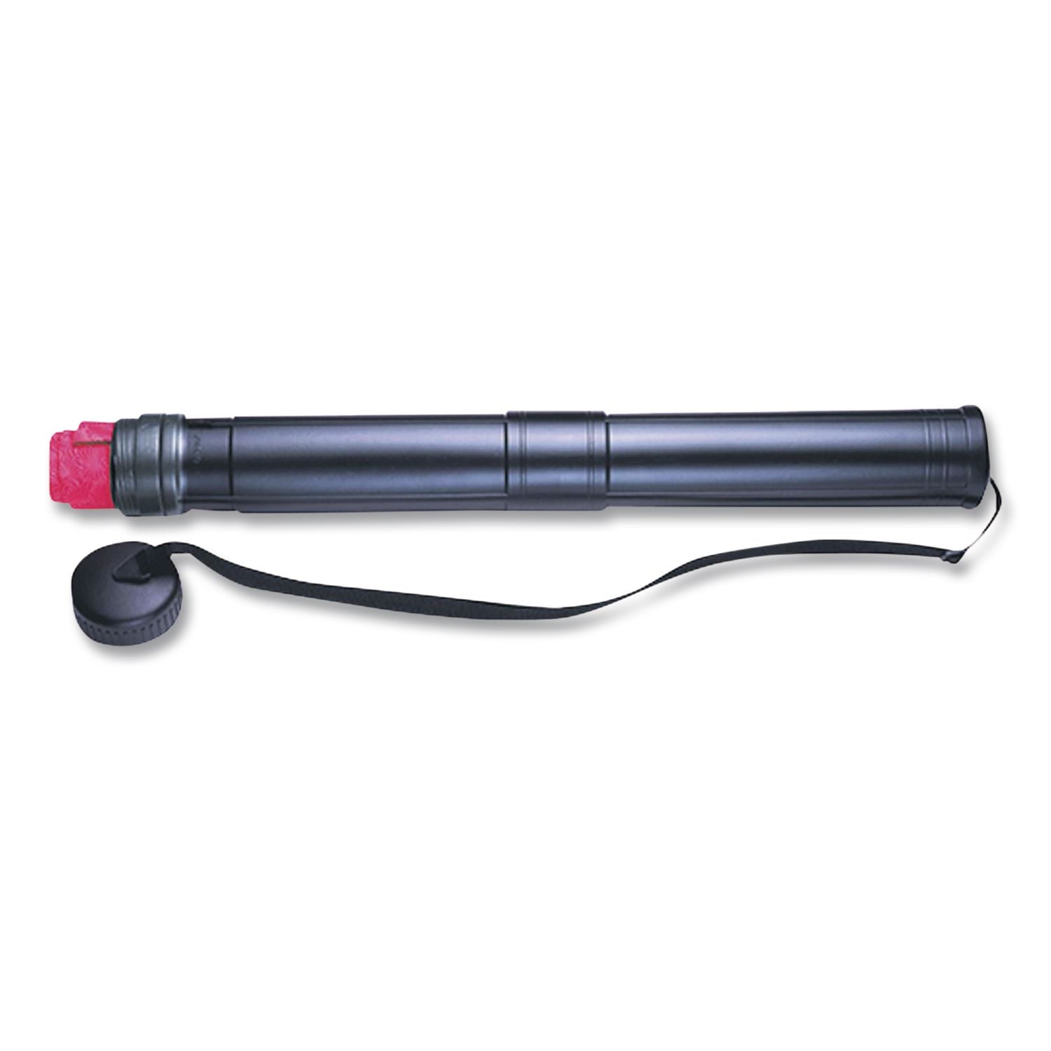 Telescopic Art Tube, 28" to 49" Long, 3" Diameter, Black