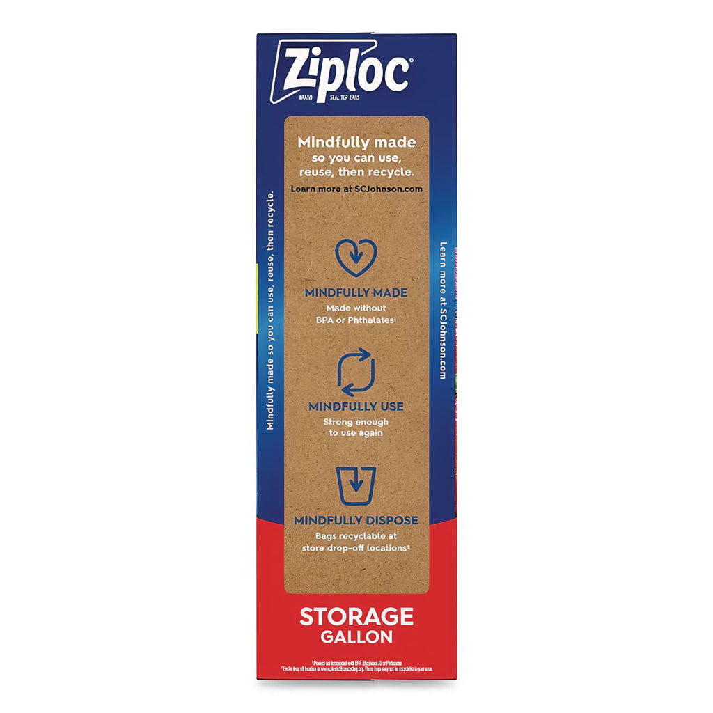 Seal Top Bags, 1 gal, 10.75" x 10.56, Clear, 75/Box