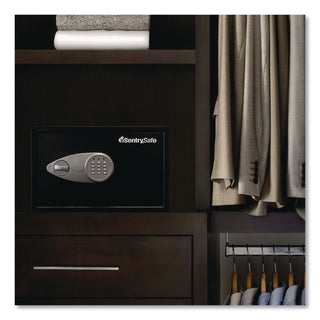 Electronic Lock Safe with Keypad, 1.18 cu ft, 16.9 x 14.6 x 10.6, Black