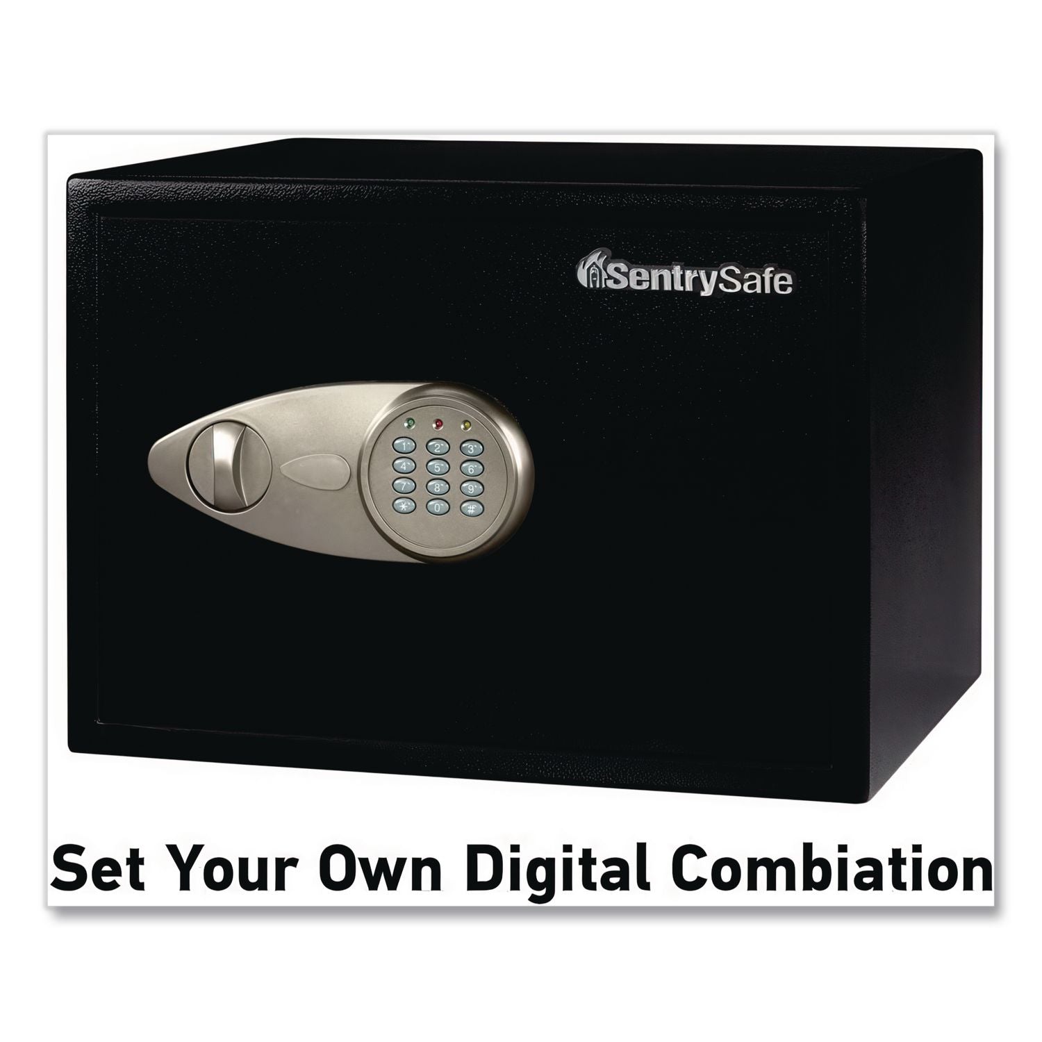 Electronic Lock Safe with Keypad, 1.18 cu ft, 16.9 x 14.6 x 10.6, Black