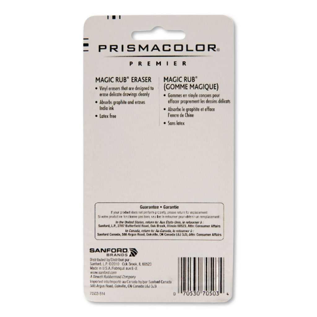 MAGIC RUB Eraser, For Pencil/Ink Marks, Rectangular Block, Medium, Off White, 3/Pack