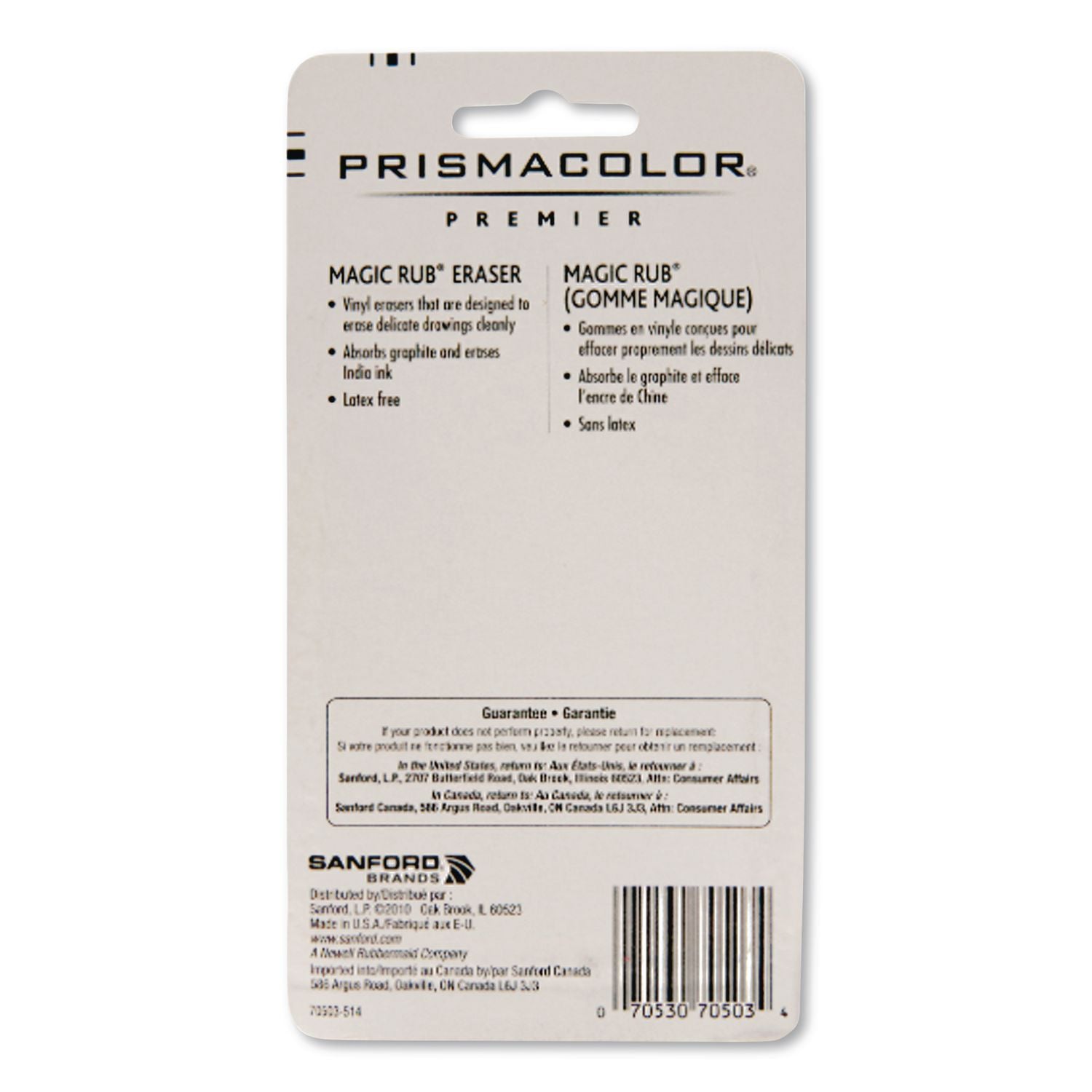 MAGIC RUB Eraser, For Pencil/Ink Marks, Rectangular Block, Medium, Off White, 3/Pack