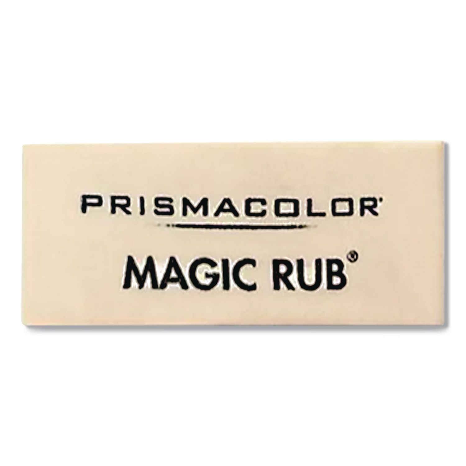 MAGIC RUB Eraser, For Pencil/Ink Marks, Rectangular Block, Medium, Off White, Dozen