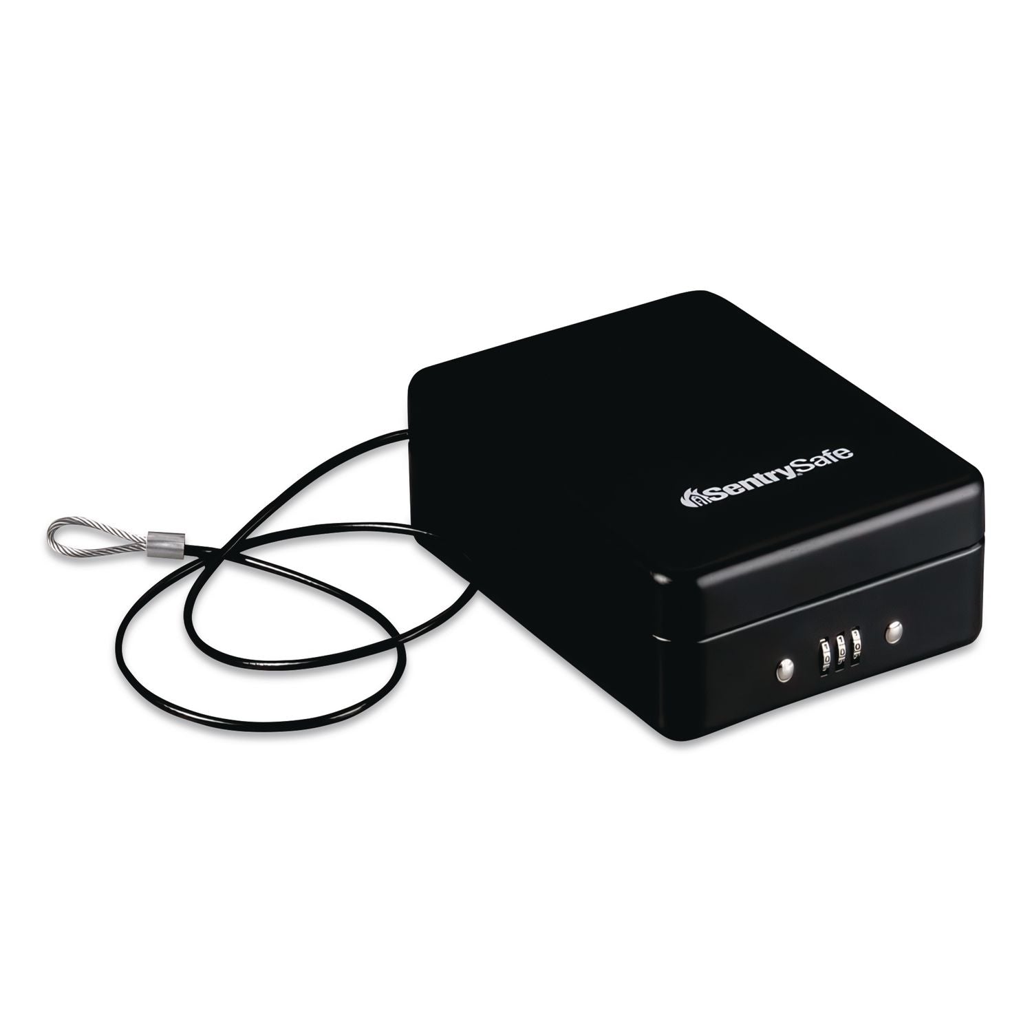 P005C Portable Combination-Lock Security Safe, 0.05 cu ft, 5.9 x 8 x 2.6, Black