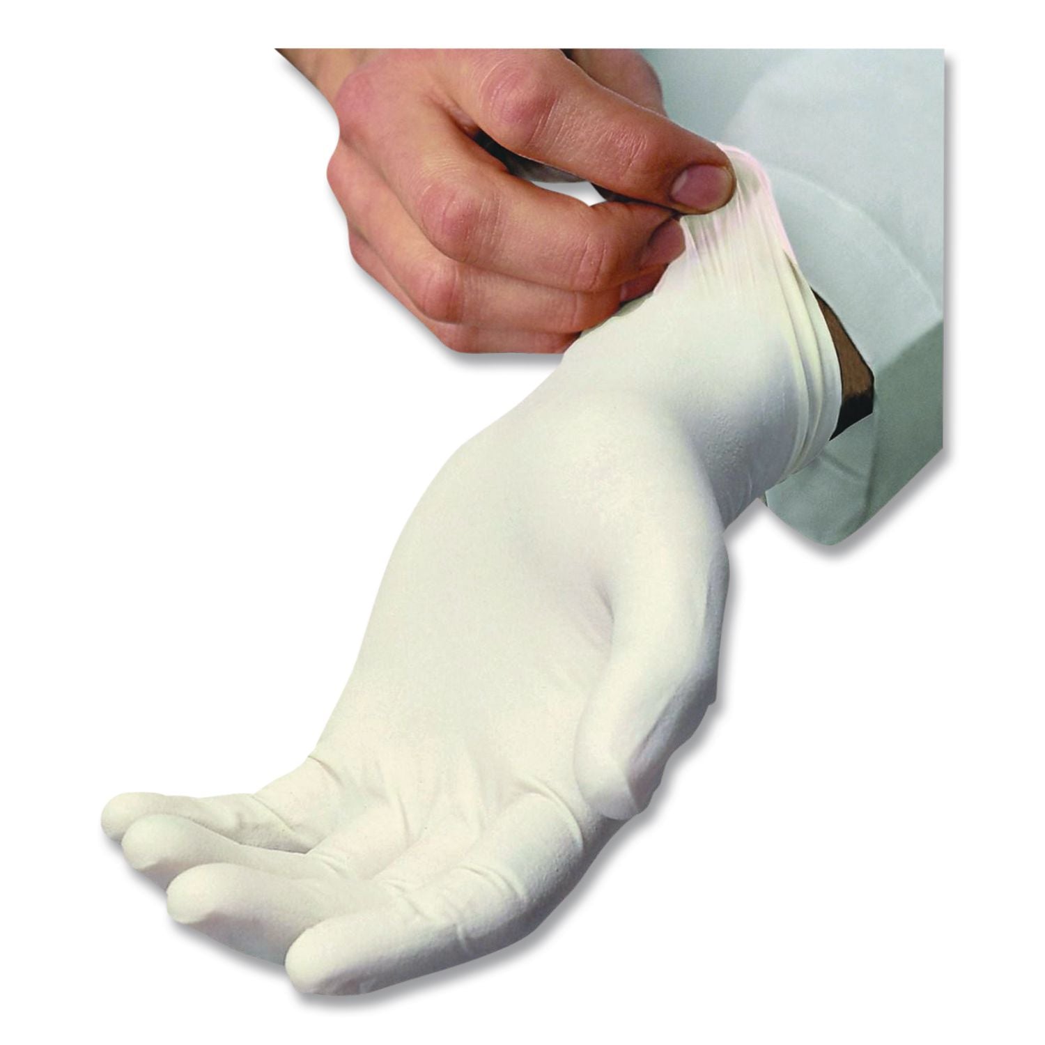 L5101 Series Powdered Latex Gloves, 4 mil, X-Large, Cream, 100/Box