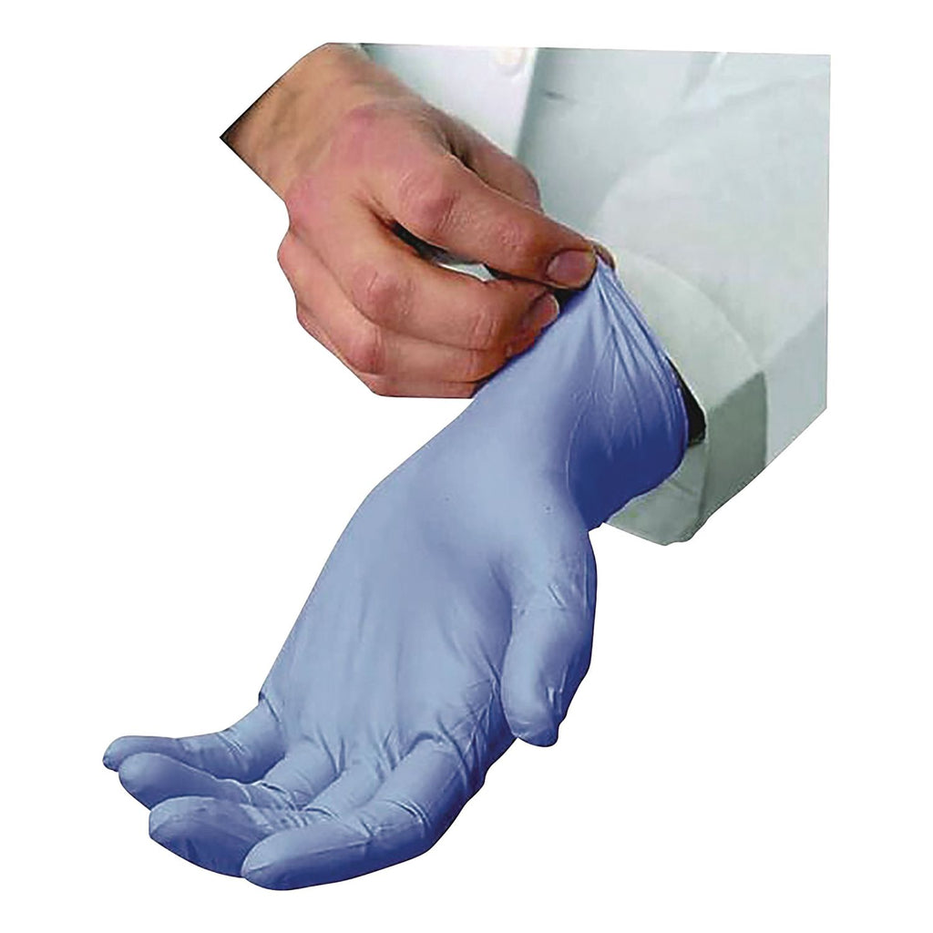 N5201 Series Powder-Free Nitrile Gloves, Small, Blue, 100/Box