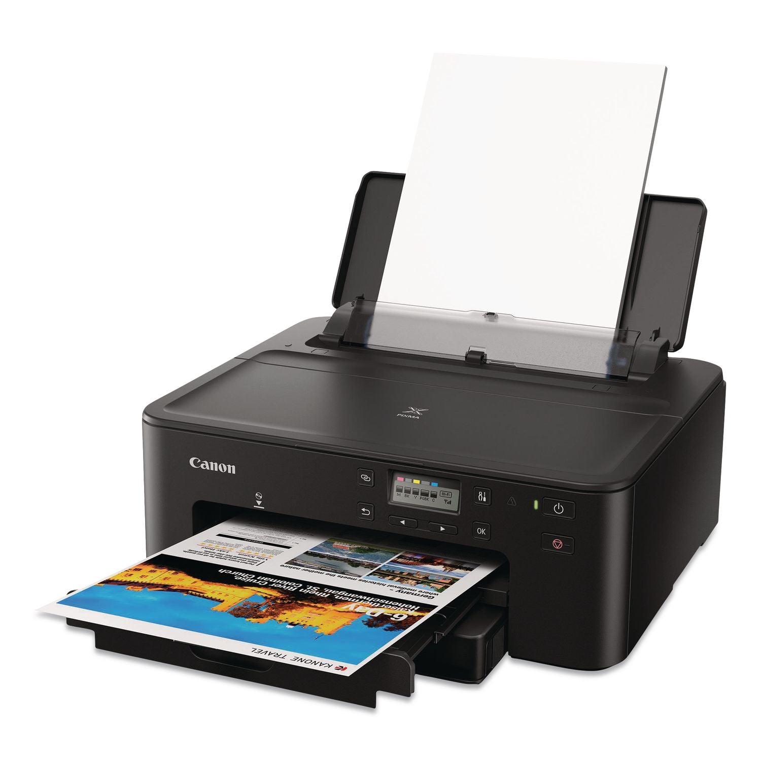 Canon TS702A Wireless Inkjet Printer - Color - Ink Tank System - 4800 x 1200 dpi Print - Automatic Duplex Print - 350 Sheets Input - Ethernet - Wireless LAN - Wireless PictBridge - Photo Print - Ethernet - USB