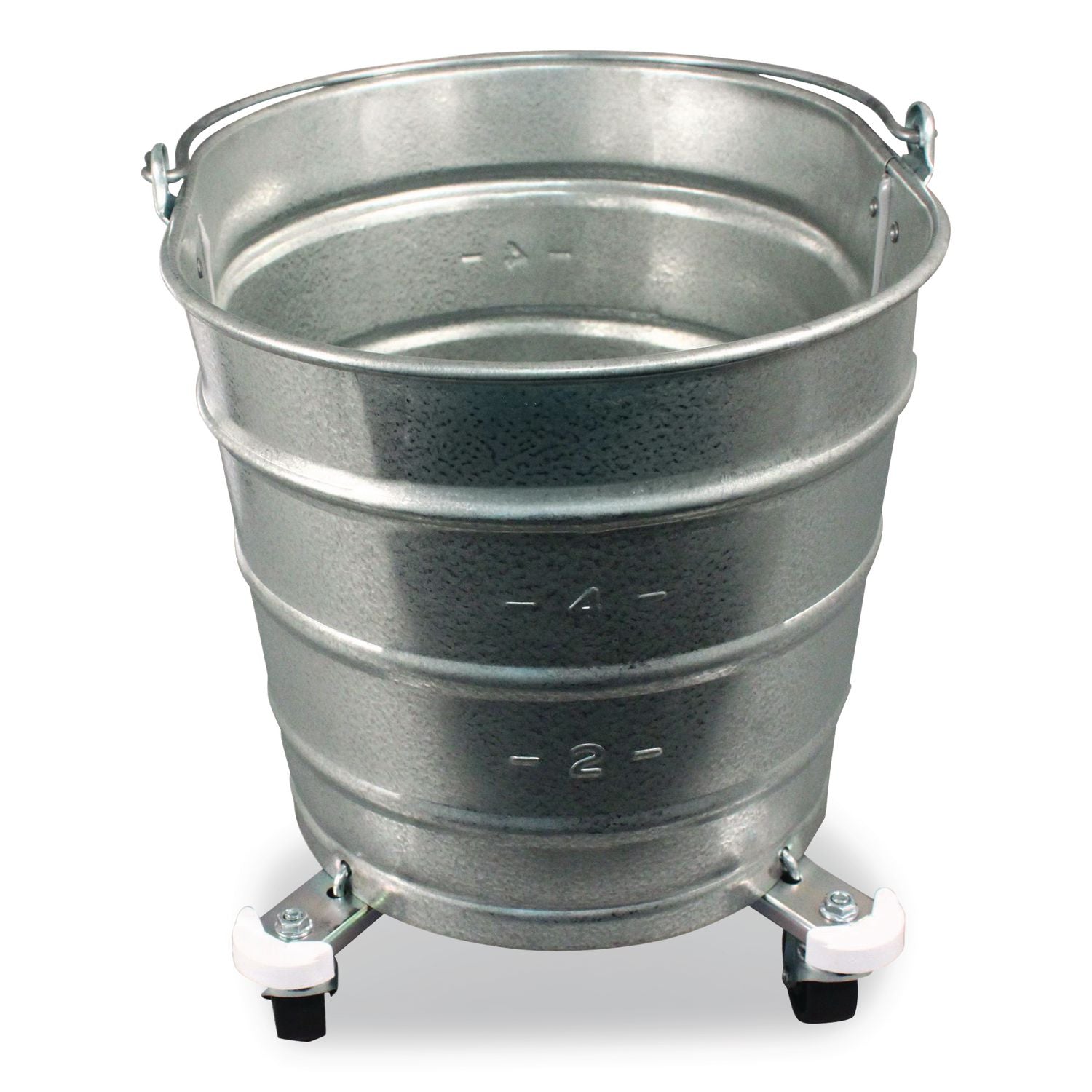 Metal Mop Bucket, 26 qt, Steel