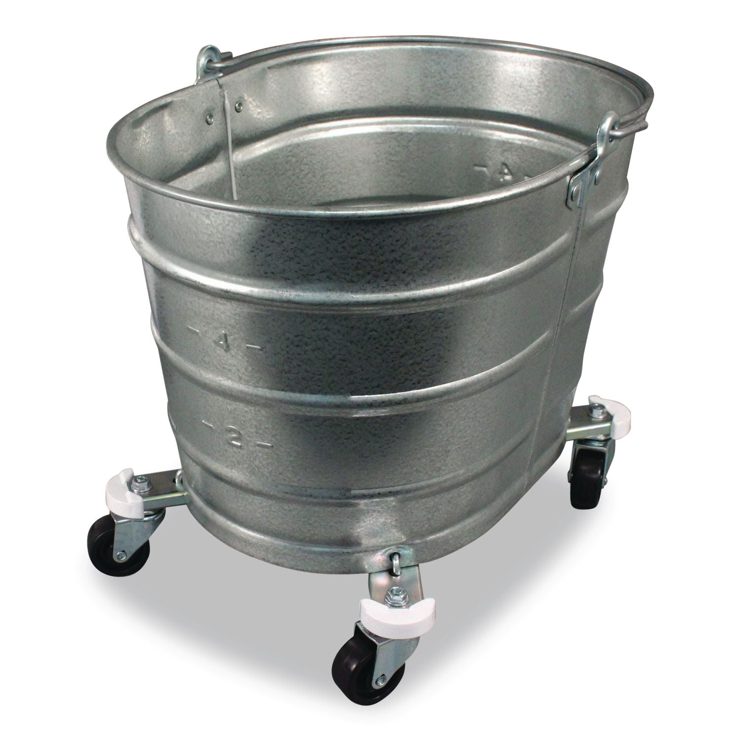 Metal Mop Bucket, 26 qt, Steel