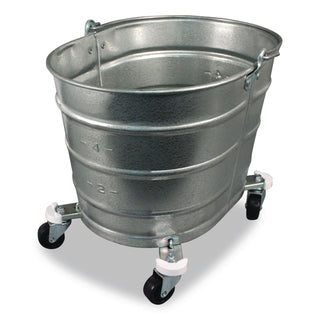 Metal Mop Bucket, 26 qt, Steel