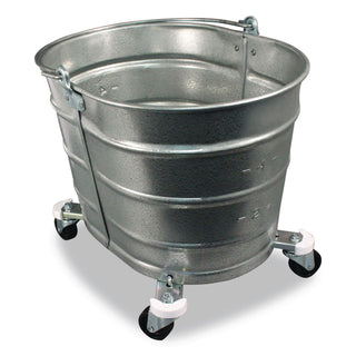 Metal Mop Bucket, 26 qt, Steel