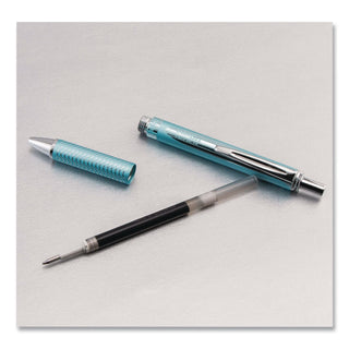EnerGel EnerGel Alloy Gel Pen - Medium Pen Point - 0.7 mm Pen Point Size - Refillable - Retractable - Black Gel-based Ink - Aluminum Alloy Barrel - 1 / Pack