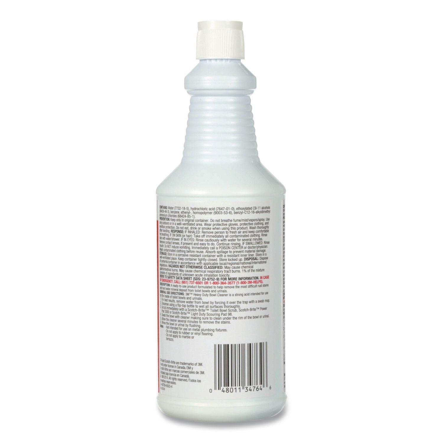 Heavy-Duty Bowl Cleaner, Liquid, 1 qt. Bottle