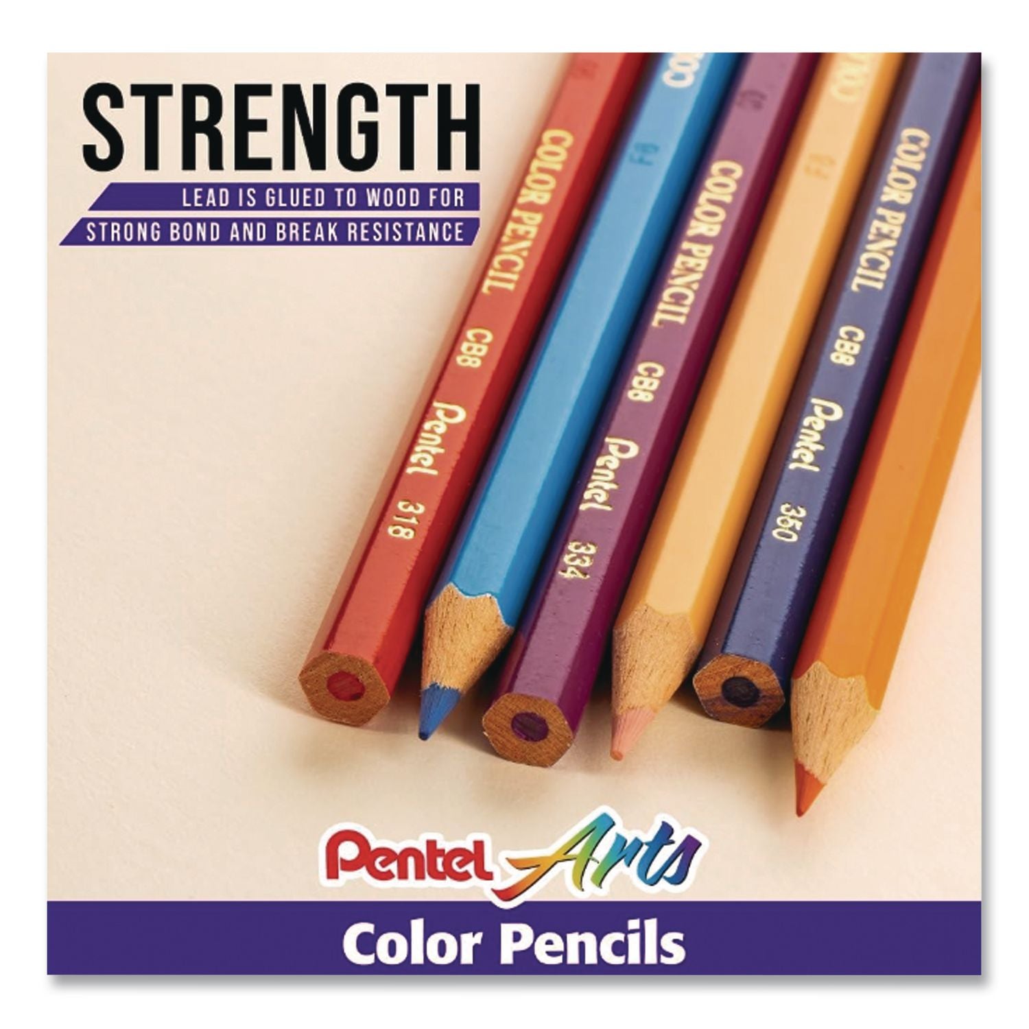 Color Pencils, 1.98 mm, H (#3), Assorted Lead and Barrel Colors, 24/Pack