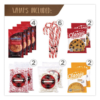 Warm Winter Wishes Hot Chocolate Kit, 20 Assorted Items/Box, Ships in 1-3 Business Days