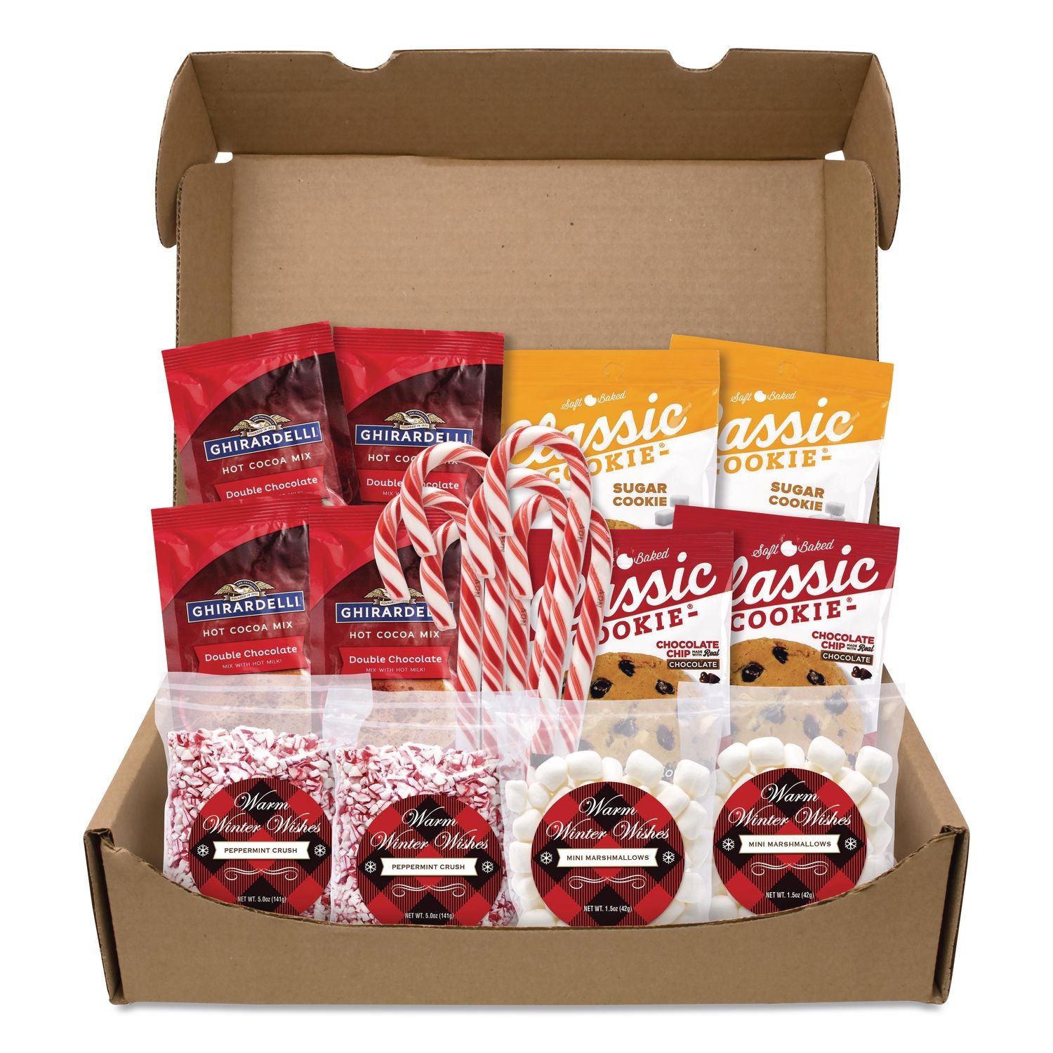 Warm Winter Wishes Hot Chocolate Kit, 20 Assorted Items/Box, Ships in 1-3 Business Days