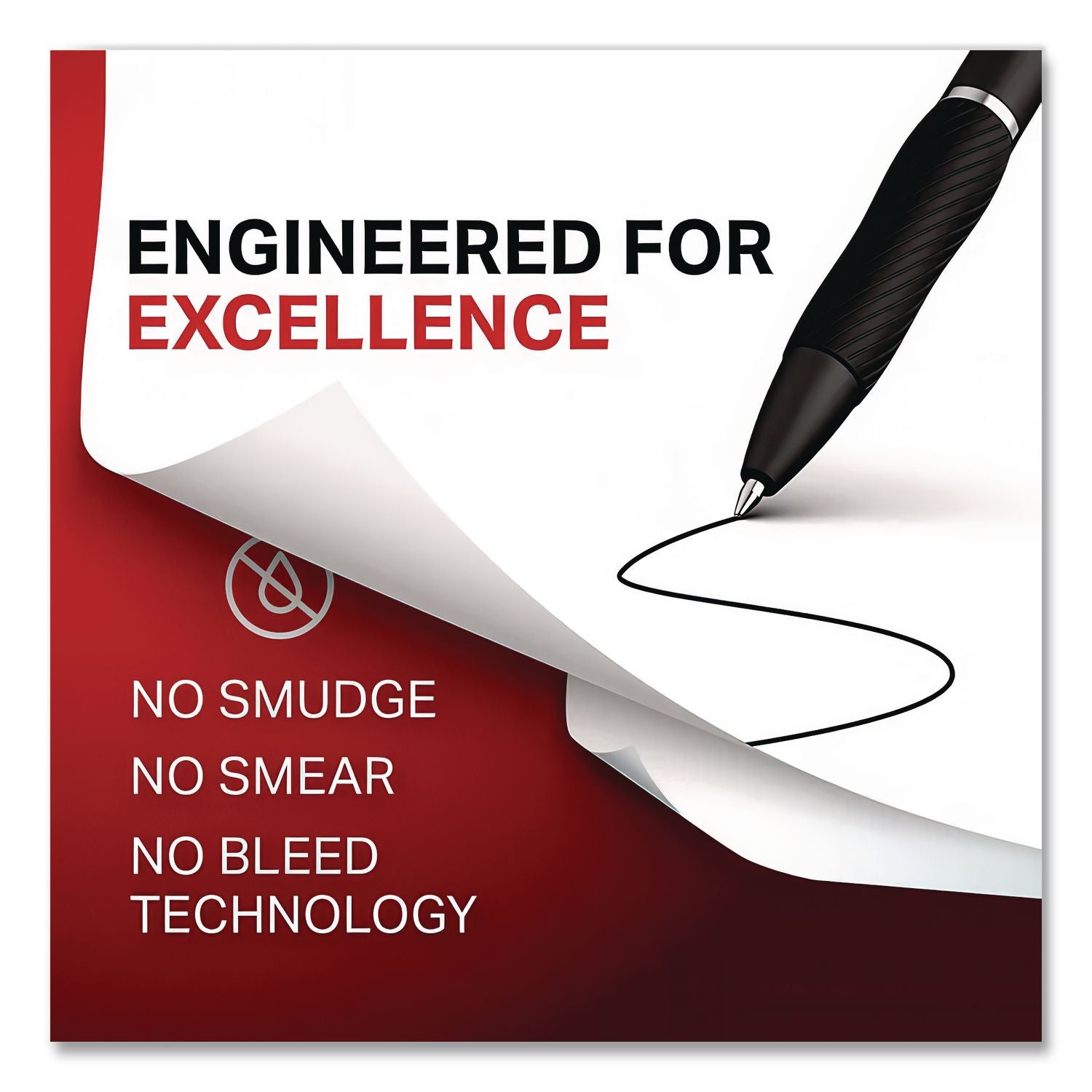 S-Gel High-Performance Gel Pen, Retractable, Fine 0.5 mm, Assorted Ink Colors, Black Barrel, 4/Pack