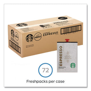 FLAVIA Coffee Freshpacks, Espresso Dark Roast, 0.25 oz Freshpack, 72/Carton