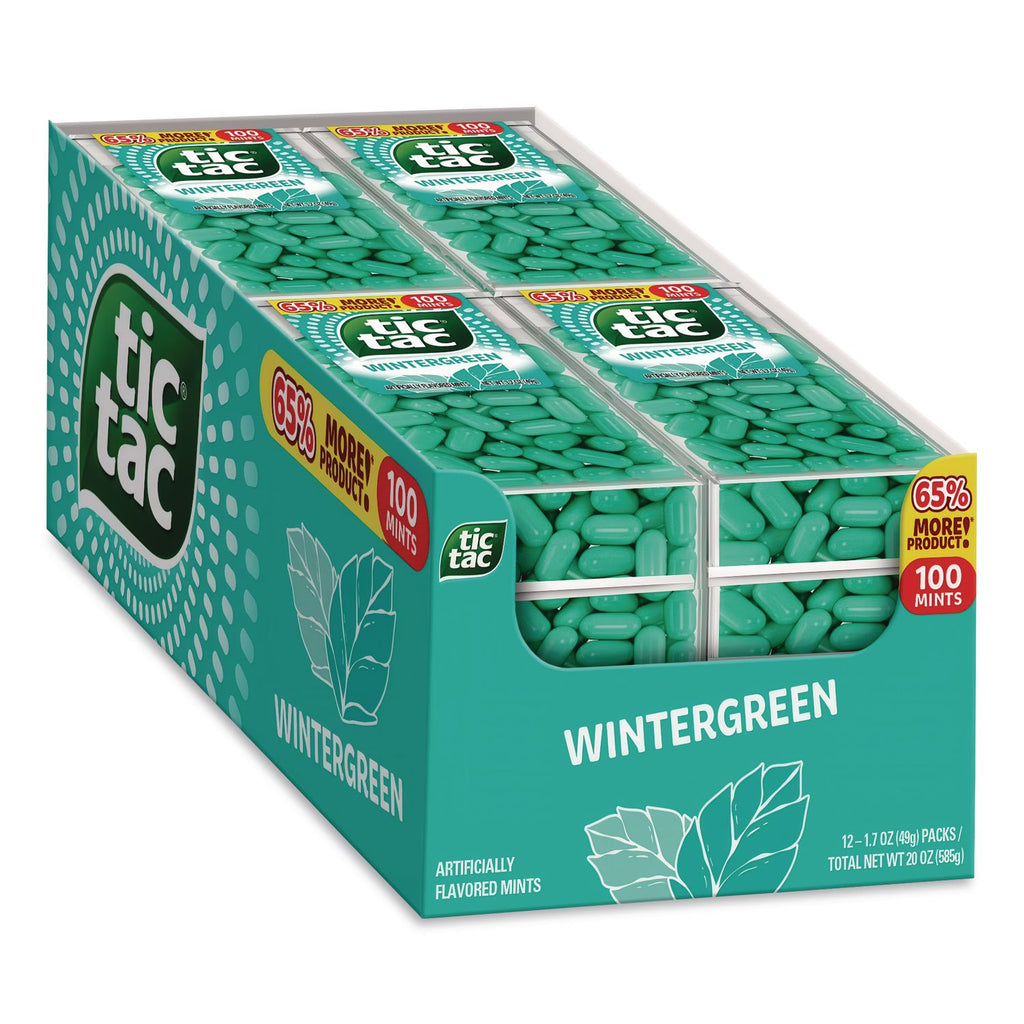 Breath Mints, Wintergreen, 1 oz Bottle, 12 Bottles/Carton, Ships in 1-3 Business Days